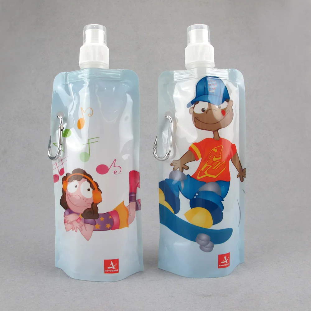 
White Liquid Custom Disposable Portable Milk Tea Coffee Spout Packaging Pouch Bag 