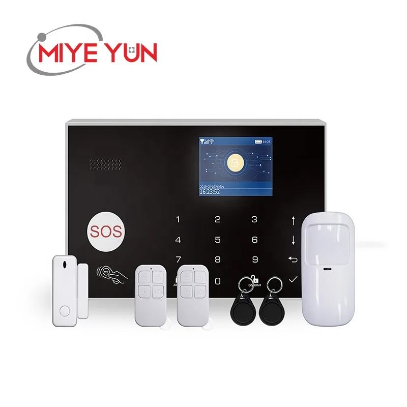 Умные системы охранной сигнализации M30 с Wi-Fi/GSM, Двойная сеть для домашней безопасности