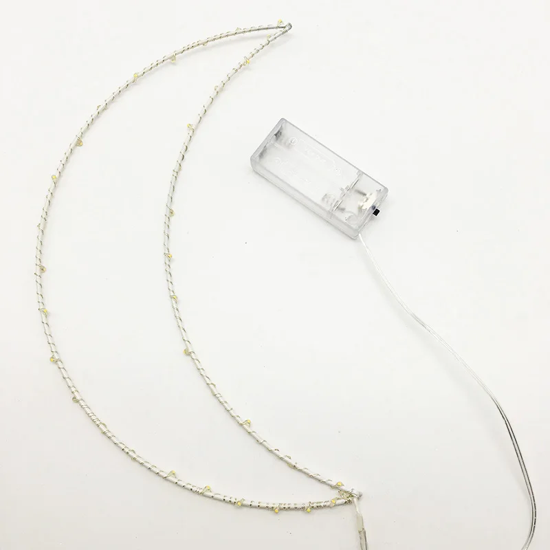 Battery Box wrought iron style luminous moon shaping lamp