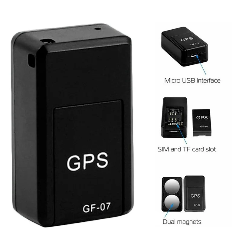 GF07 Mini GPS Tracker New Small Size GPS Long Battery GPS Tracking Device Personal Kids Smart Pet Tracker