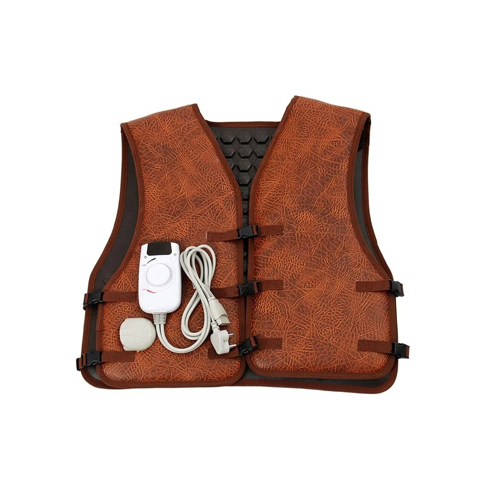 Популярный в Корее германиевый жилет для спины Rlief FIR терапевтический коврик массажный жилет с Электрическим Подогревом Шиацу турмалиновый жилет