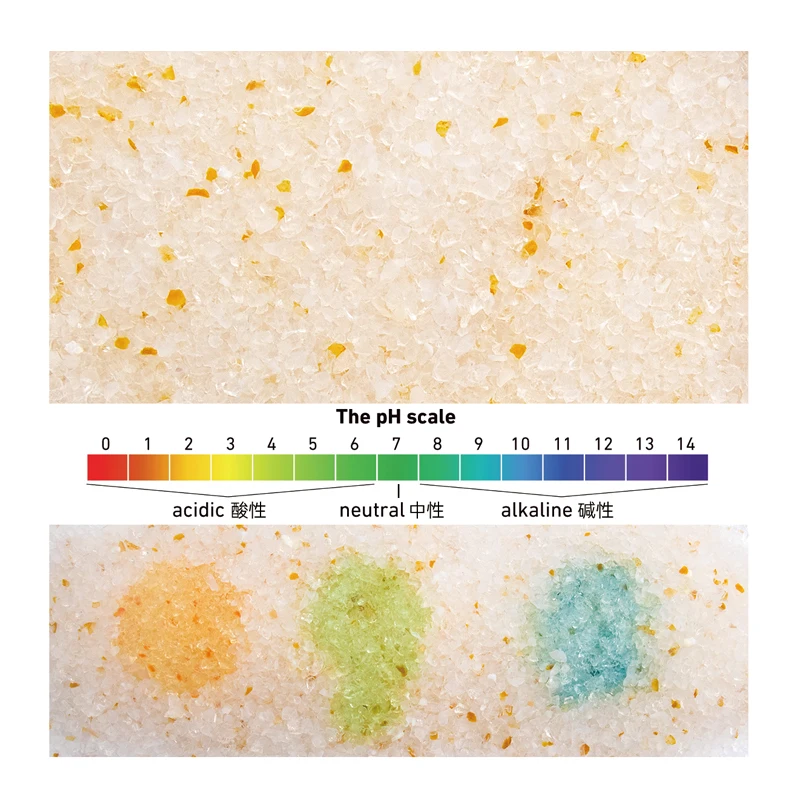 wholesale custom bulk Eco-friendly health care monitoring indicator cat litter PH indicator silica gel cat litter sand