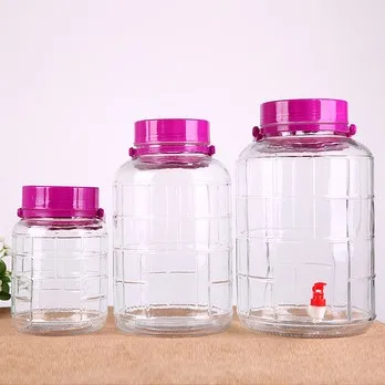 5L Glass Carboy with Spigot for homebrewing fermenter Food Grade Beer Breewing Equipment