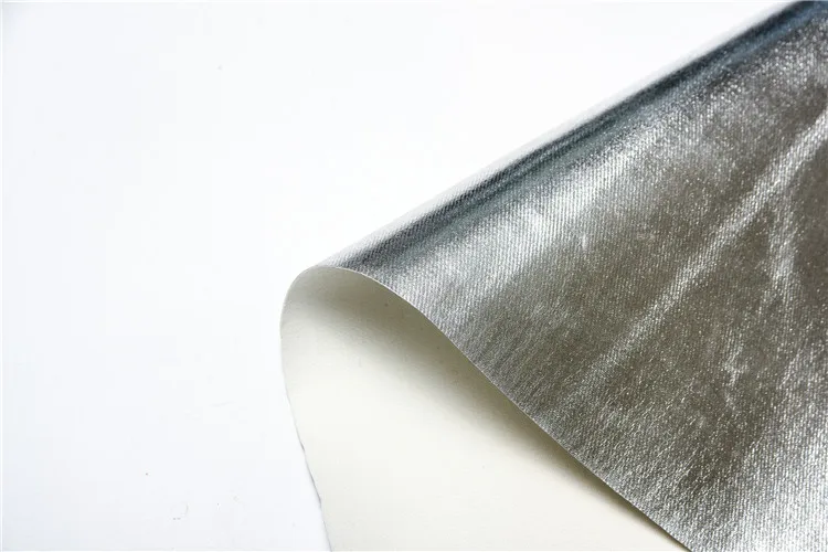 
Professional bright silver Aramid aluminum foil fabric 