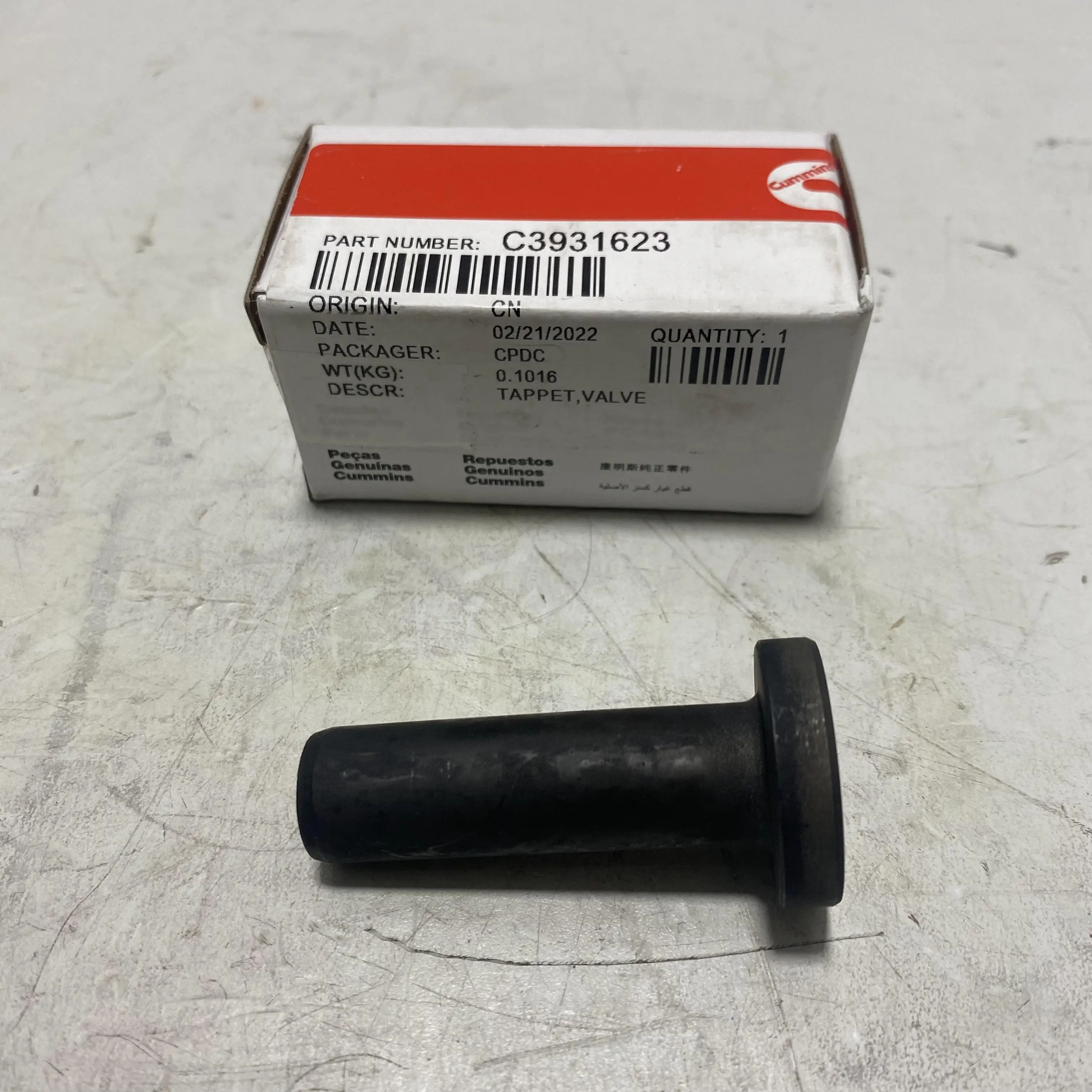 Cummins Original  Fuel Pump Valve Tappet 3931623 for cummins 6CT8.3 B5.9 YUTONG Engine Spare Parts on sale
