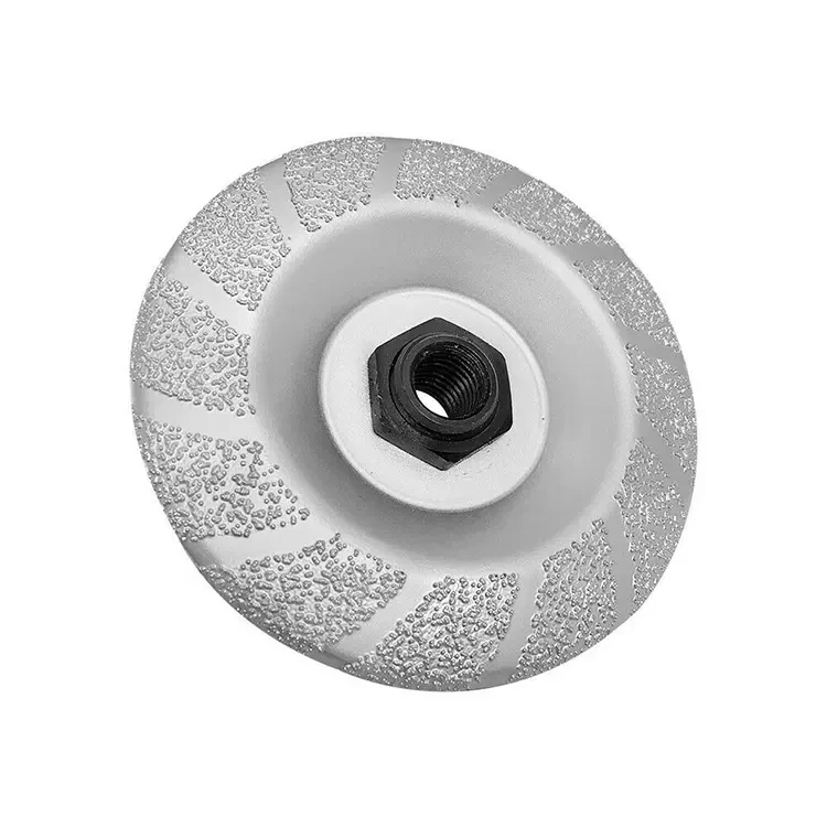 Vacuum Brazed Diamond Grinding Cup Wheel for Surface Grinding and Edge Chamfering