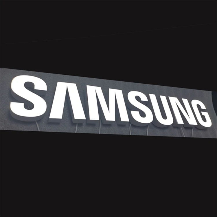 2022 custom led channel letter sign ABS shopfront sign for SAMSUNG mobile shop