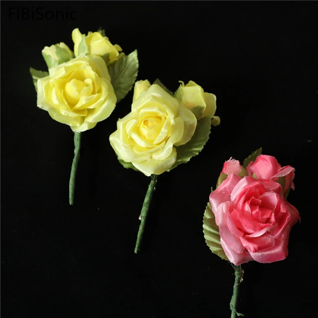 
FiBiSonic Wedding Corsage Simulation Rose Decoration Flower INS Style Photo Background Layout 