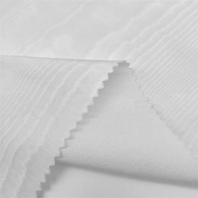 Hot sale Bengaline fabric lightweight polyester silk moire embossed fabric for academic gown and suit coat