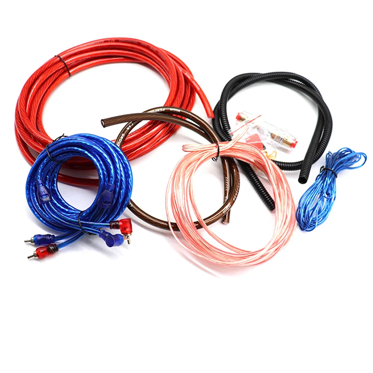 Popular 4GA Car Amplifier Wiring Kit High Quality Refit Wiring Kit For Car With Fuse Hoder