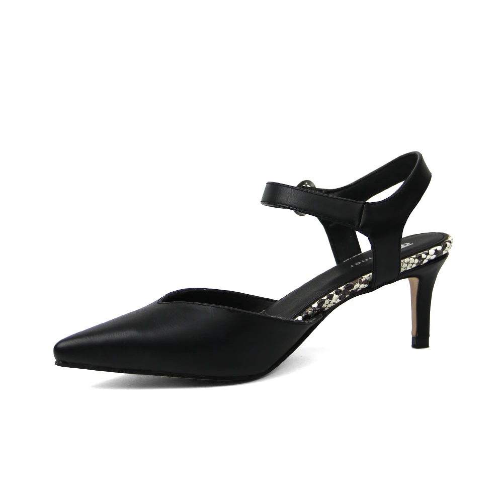 Sexy Ladies Summer Short Heels Sandals Shoes Ankle Belt Buckle Pointed Toe Fashion Women Sandal