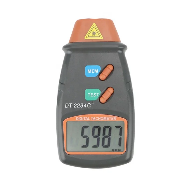 Digital display laser tachometer dt2234 C + non-contact tachometer