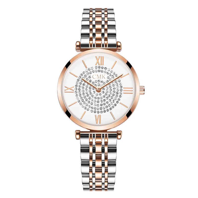 9210 Super Slim Rose gold Watches Women Top Brand Luxury Stainless Steel  Rhinestone Clock  Ladies Watch Relogio Feminino