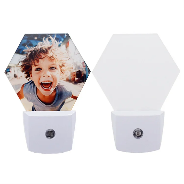 New sublimation blanks home decor intelligent induction wall acrylic led night lights