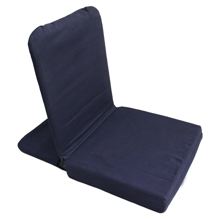 Wholesale Portable Padded Legless Padded Folding Floor Beach Mat Yoga Meditation Chair Cushion With Back Support