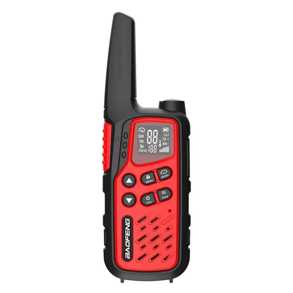 baofeng T25 Thin Radio 16 Channel Mini Colorful Portable Ham Radio Transceiver 2W/0.5W 2 pack walkie talkie