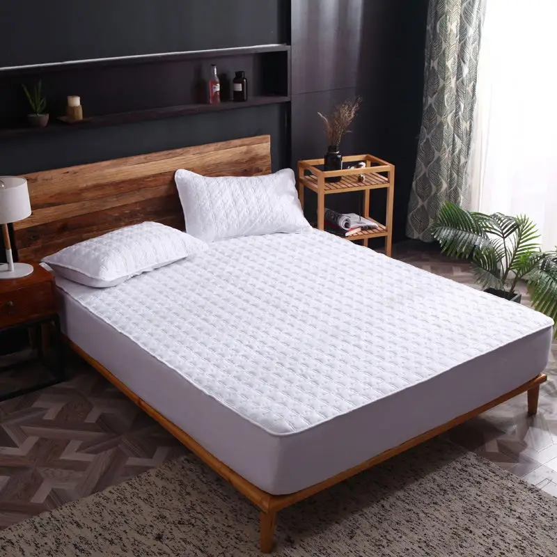 Fitted Sheet Single Piece Brushed Anti-slip Bed Cover Protective Cover Hotel Bed Sheet Mattress Cover
