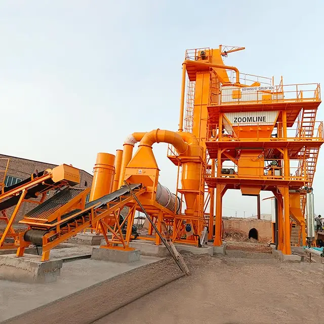 High Efficiency 60TPH Stationary Asphalt Mixing Plant Batch Mix Asphalt Plant Price