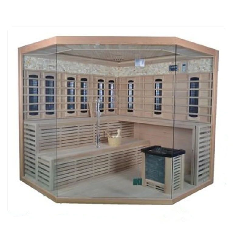 Finland traditional home dry indoor sauna rooms with stove and stone home steam sauna room personal steam shower sauna combo