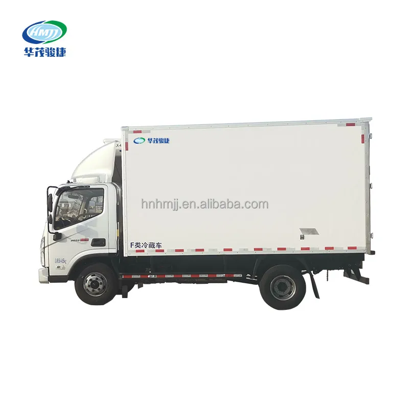 FOTON 2 ton freezer refrigerated truck refrigeration trucks for vegetables cooling van truck