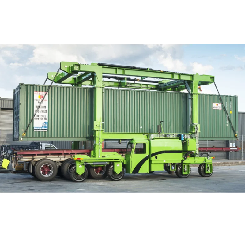 New Construction Straddle Container Lifter 50 Ton Rated Loading Capacity 10m Max Lifting Height Motor Bearing Gearbox Core