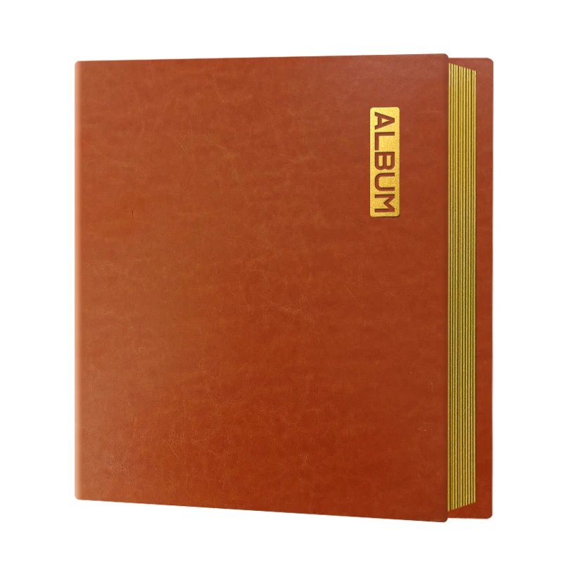 Large volume leather photo album viscose inside pages double coated A4 Photo storage for Business gifts and family gifts