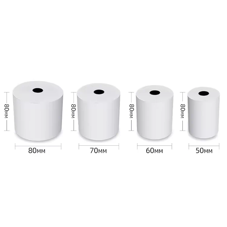 Free sample thermal cashier paper roll 80x60 till rolls cheap price with best quality manufacturer thermal paper for POS/ATM