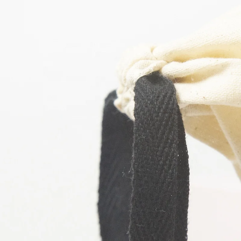 High Quality Factory Direct Sales Natural Cotton Cosmetic Packaging Drawstring Pouch Bags