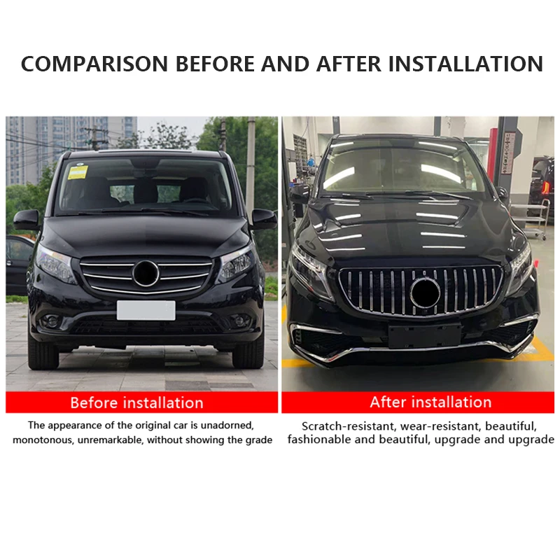 Upgraded body kit New design car bumper auto bumper front bumper for mercedes benz w447 vito v class v250 vclass v klass