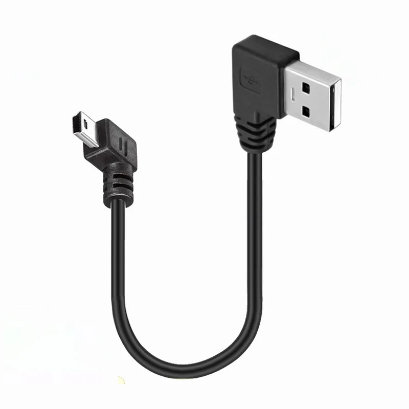 Free Sample Right Angled USB Type A to Left Angled MINI USB Type B Cable