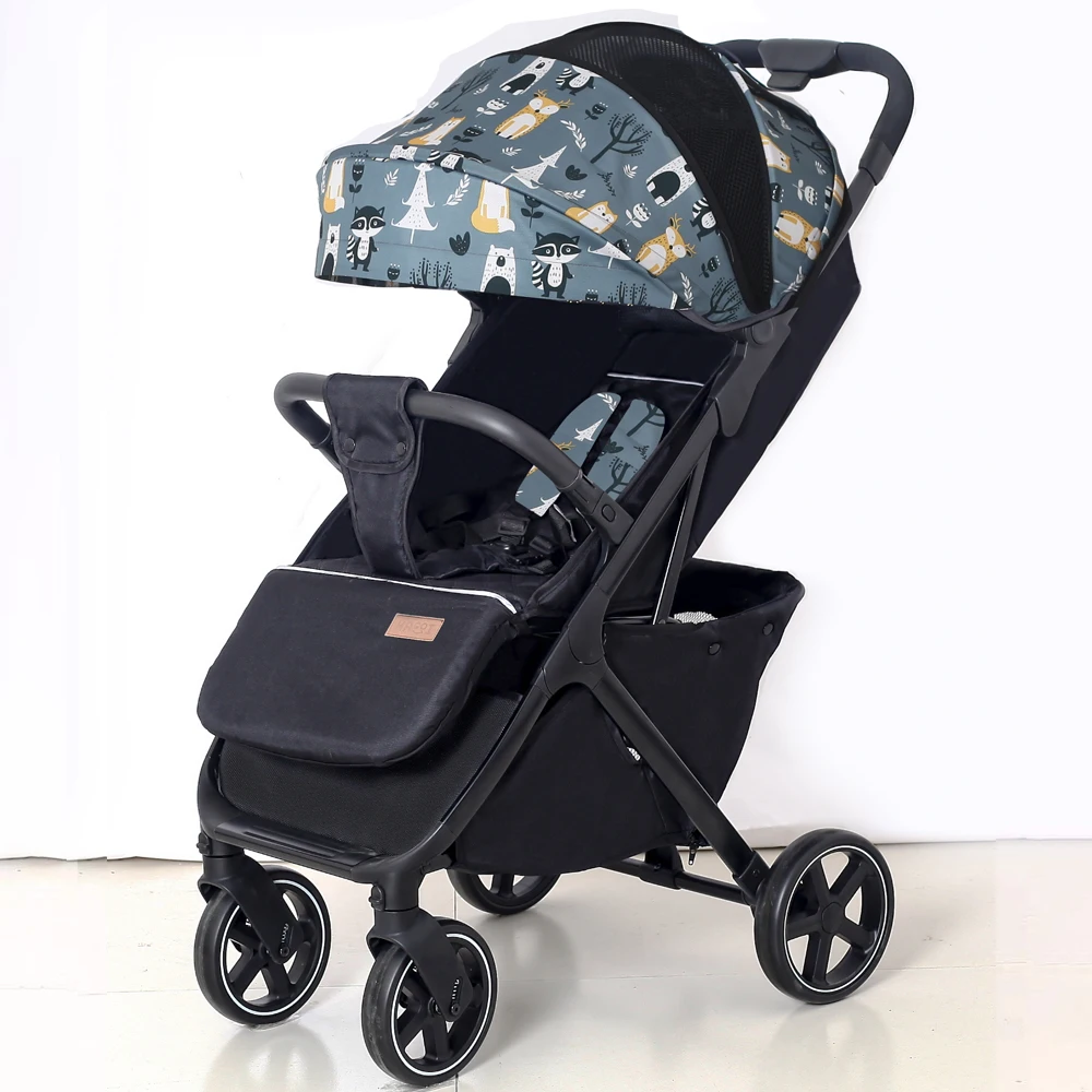 Wholesale Portable Compact Foldable MultiPosition Recline Canopy Carriage Baby Pram Stroller for Travel