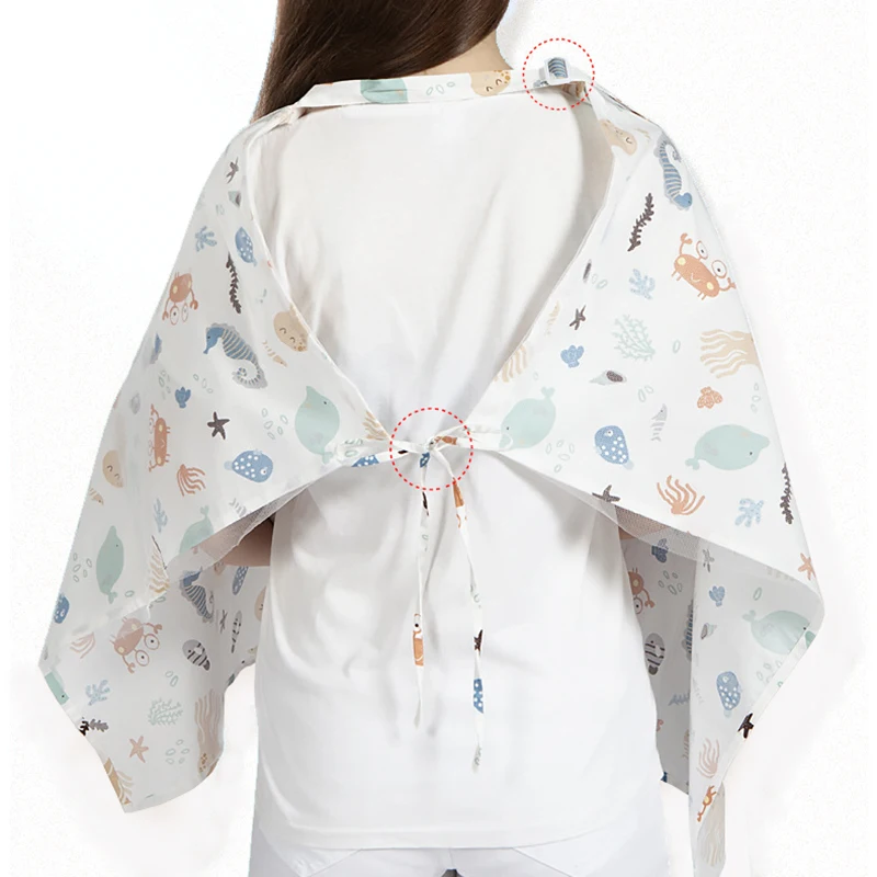 Cotton Nursing Cover Breastfeeding Scarf Large Breathable Breast Feeding Cover Lightweight Nursing Apron