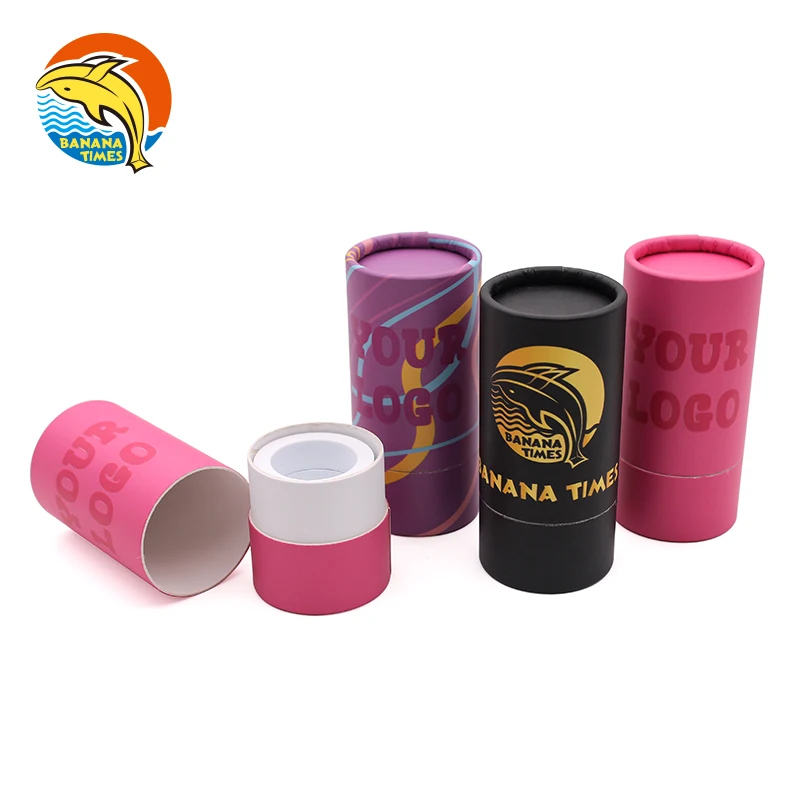 Texas Wholesale Price small 0.5ml/1ml gift packaging box custom logo childproof Luxury carts paper tube With Emboss