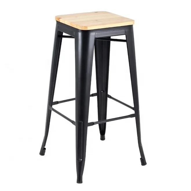 Hot sale pure metal high bar chair for bar table