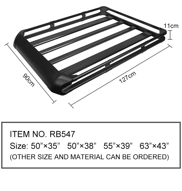 Hot Selling Universal Aluminum Roof Rack Cross Bar 4x4 Roof Rack Basket For Car Roof Rack