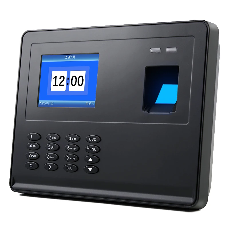 Donnwe Biometric Attendance System with Software Free&Colorful Display Fingerprint identification time and attendance machine