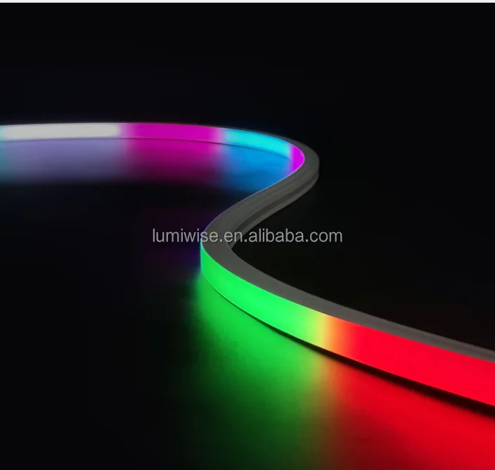Silicone Top bend  1010 1212 1414 1616 2020 top bend neon led strip IP67 diffuser neon strip 5v 12v 24v Silicone Neon Strip rope
