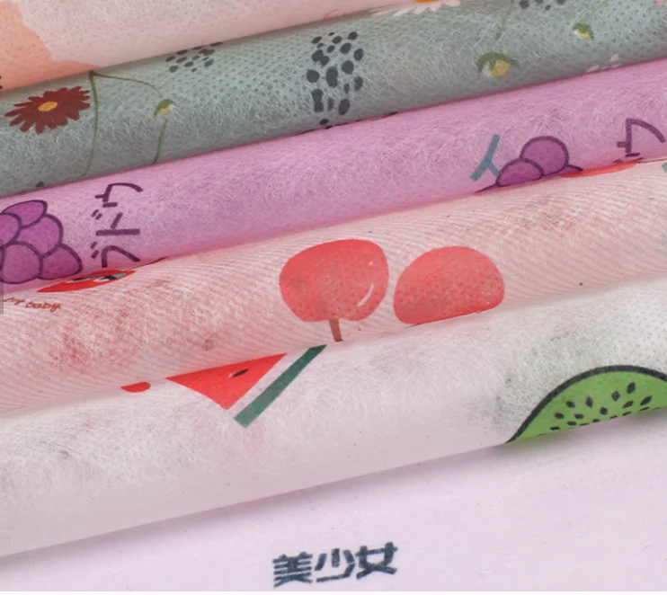 Высококачественная Нетканая ткань с принтом из 100 полиэстера, оптовая продажа, сделано в Китае