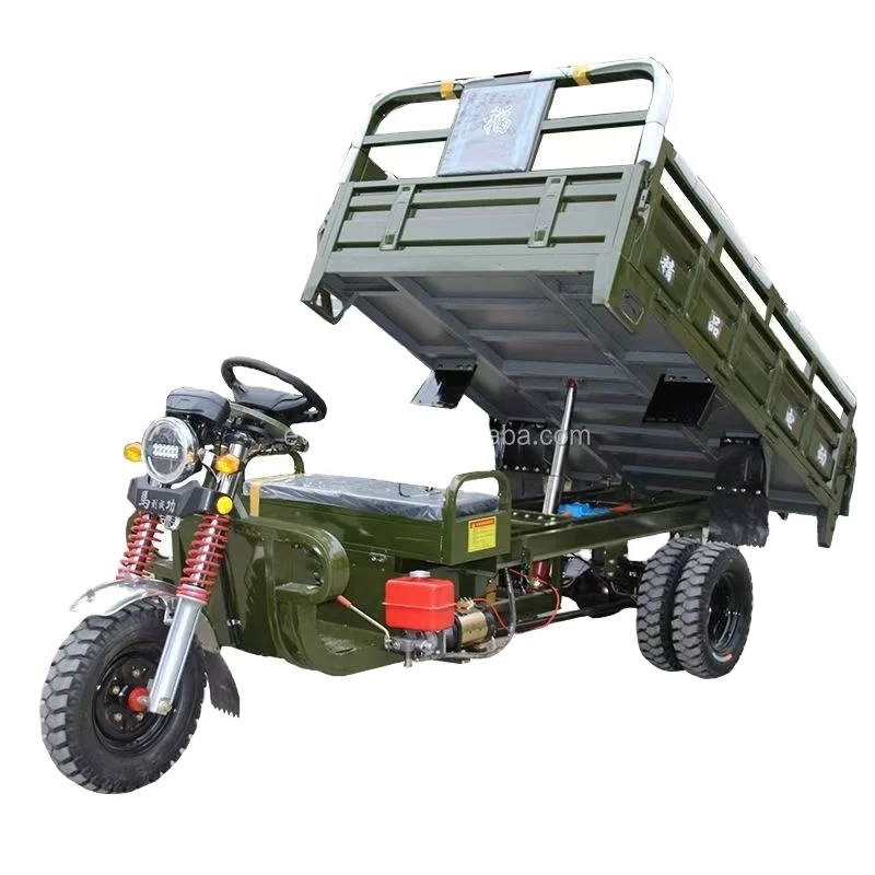 Dump Cargo Motor cargo Tricycle Load Tricycle dump Motorcycle 5 Wheels Tricycle for garden