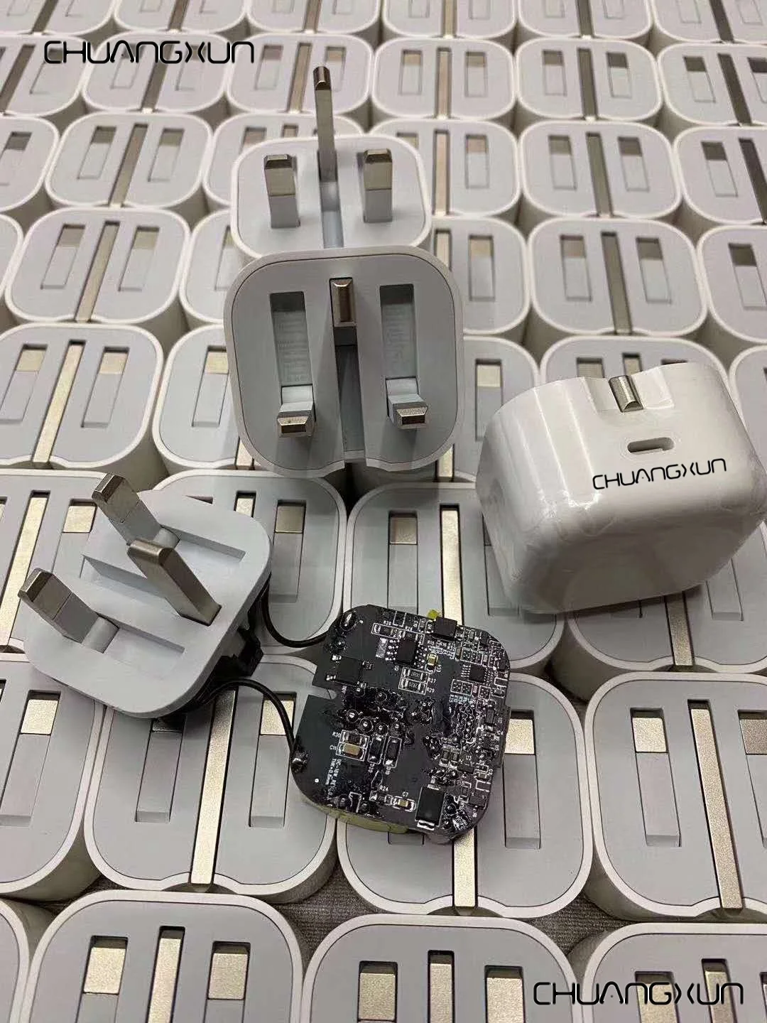  Оригинальная 18 Вт PD3.0 быстро USB-C адаптер питания зарядное устройство великобританская настенная USB для iphone11pro макс 3 штыря складного типа