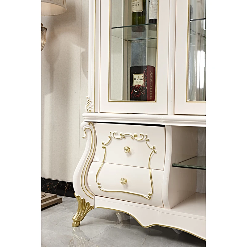 European Wine Cabinet Living Room Furniture Wine Cabinet Glass Doors Tall Glass Wine Cabinet