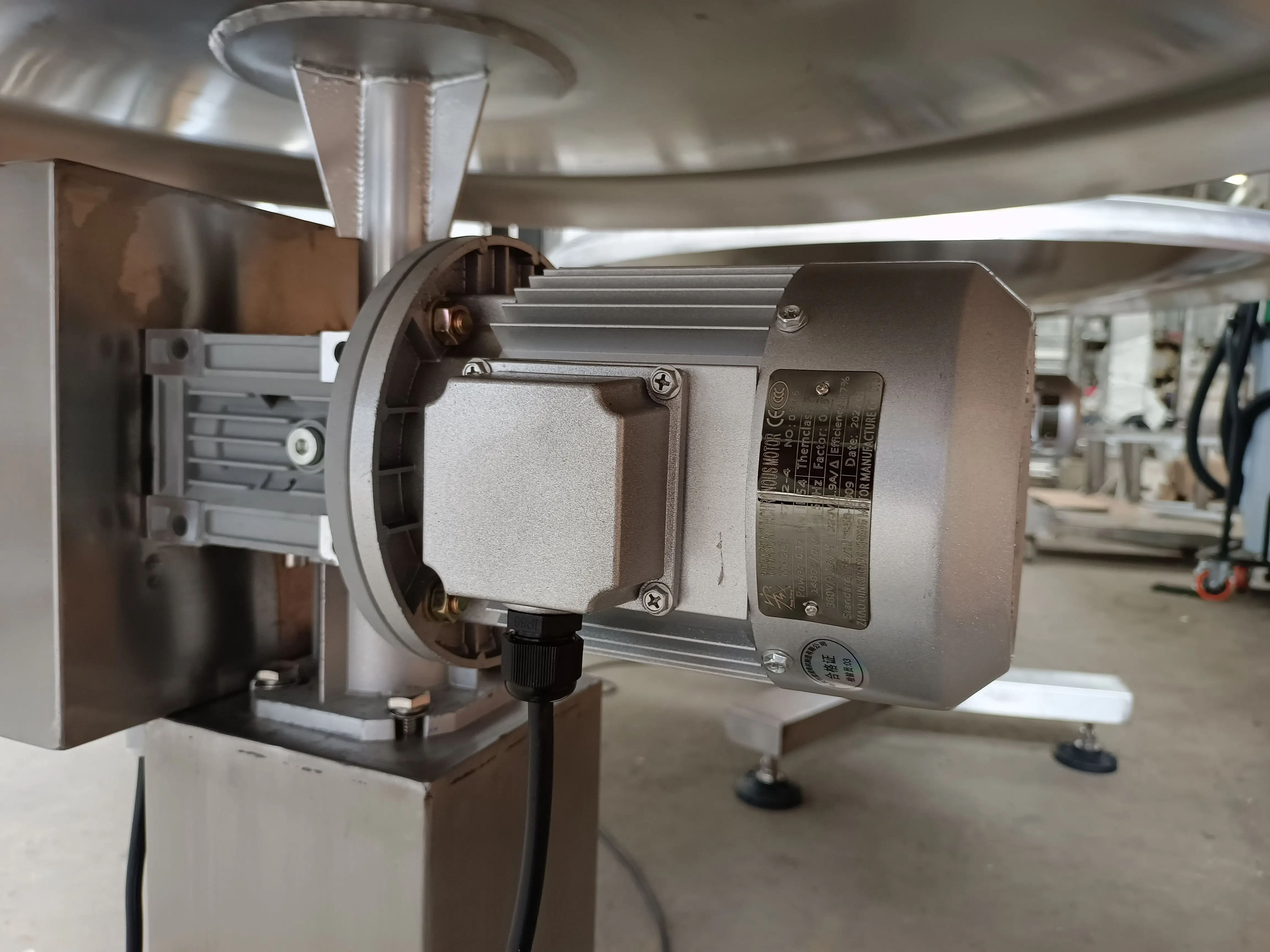 variable speed 304 stainless steel Rotary Accumulating Collecting Table For Packaging System