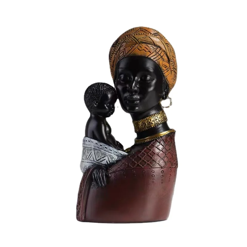 black african women statues with LOGO/Shape/Size/Packing Customized Acceptable