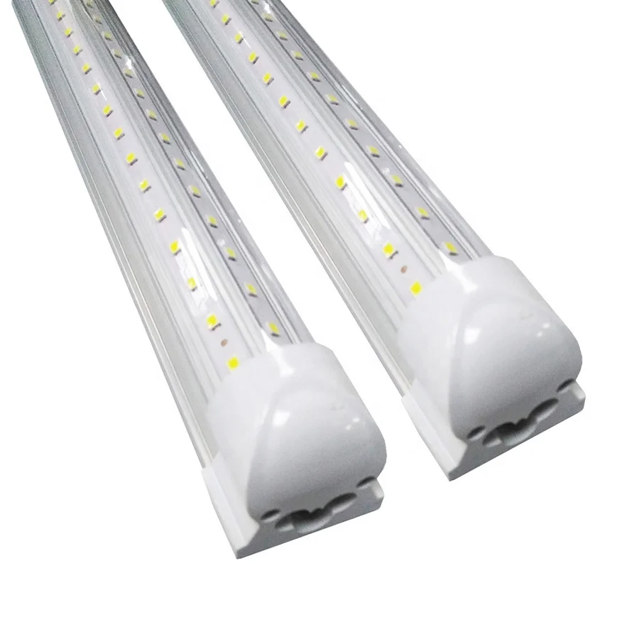 T8 8ft светодиодный светильник 144 Вт 100 15000lm 14400LM 4000k 5000k 8000k прозрачная бухта