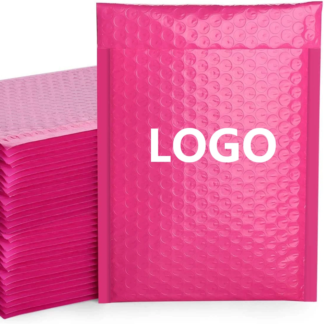 Custom Eco Friendly Recycled Large Shipping Pink Bubble Mailer  Poly Wrap With Logo Design Padded Envelopes Mailing Bags
