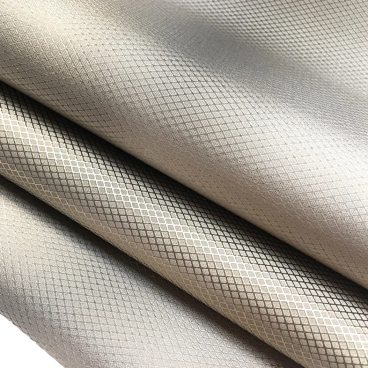 Defense RFID EMF Shielding Signal Blocking Material Nickel Copper Diamond Ripstop Fabric for USING wallet lining and curtain