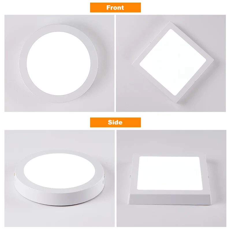 Home Office Indoor Lighting IP20 Frameless Led 6W Surface Panel Light With Isolated Driver