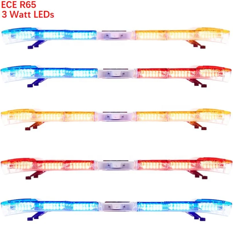 Светодиодная световая панель 168 см/66 дюймов, 3 Вт, с динамиком и сиреной, для пожарных, скорой помощи, светодиодная Стробоскопическая световая балка, световая балка для крыши грузовика