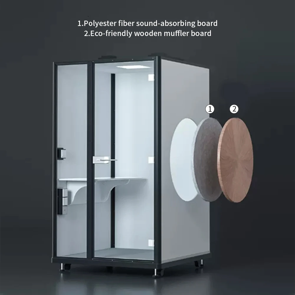 Office Building Meeting Room Pods Privacy Calling Phone Booth Soundproof Audio Booth For Sale