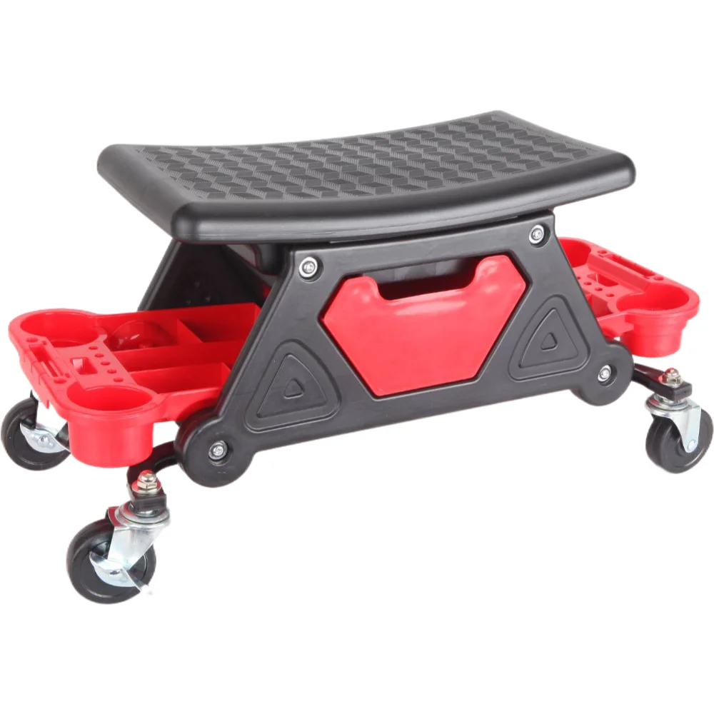 Car Wash Tool Storage Stool Auto Detailing Rolling Seat Waterproof Chair With Wheels For Car Detailers